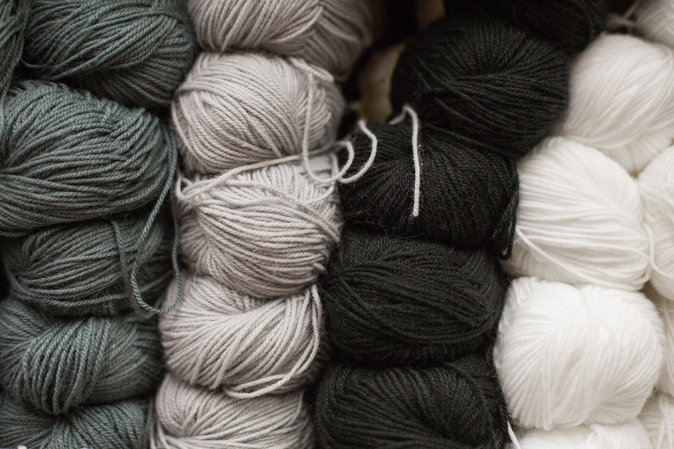 アクリルたわし　毛糸の種類